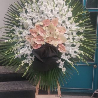 تاج گل ترحیم یک طبقه کد 104